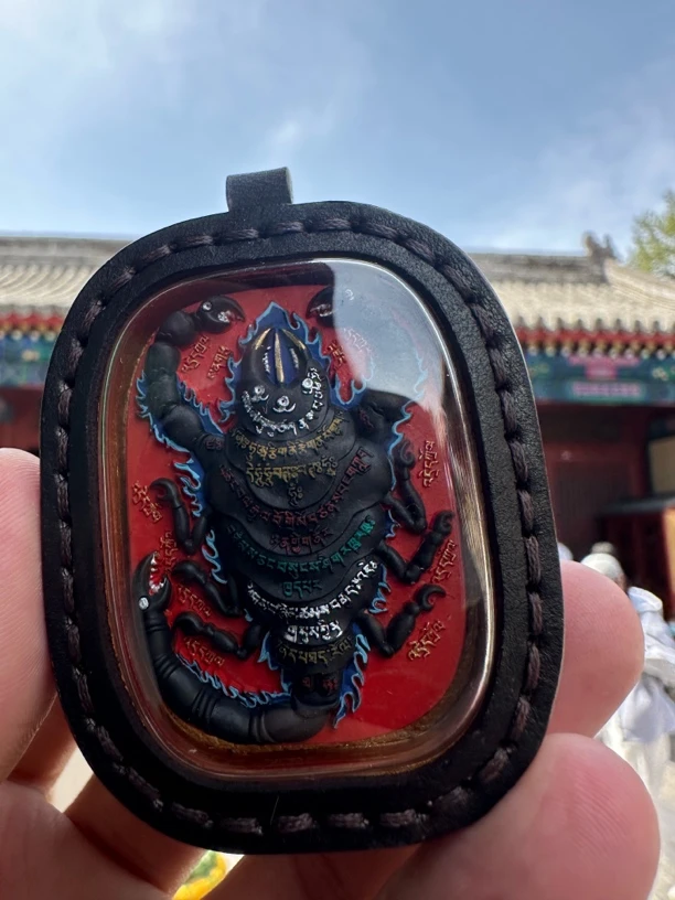 非金属陶瓷吊坠 擦擦项坠莲师铁蝎擦擦挂坠吊坠