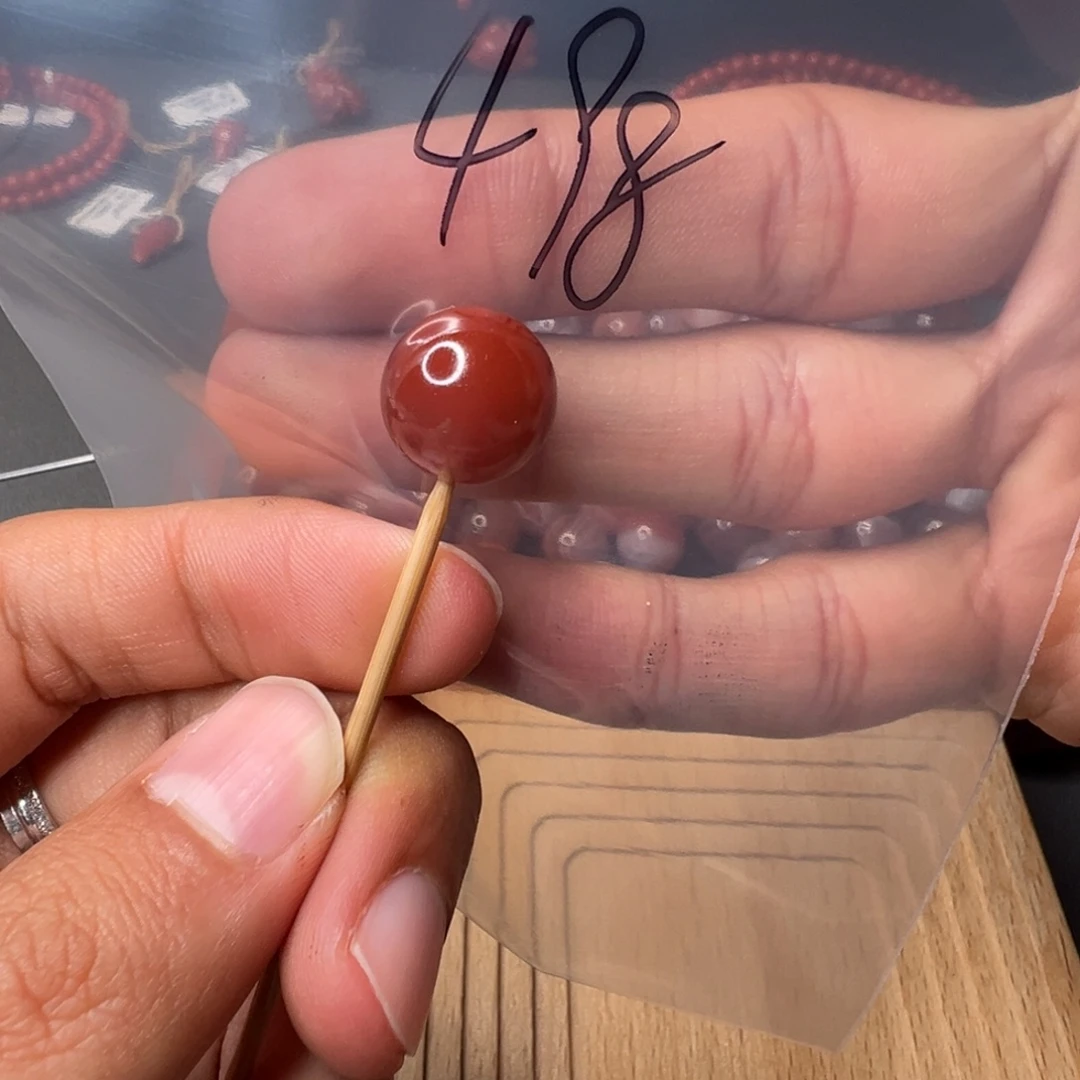 南红玛瑙未镶嵌498号南红单珠12+