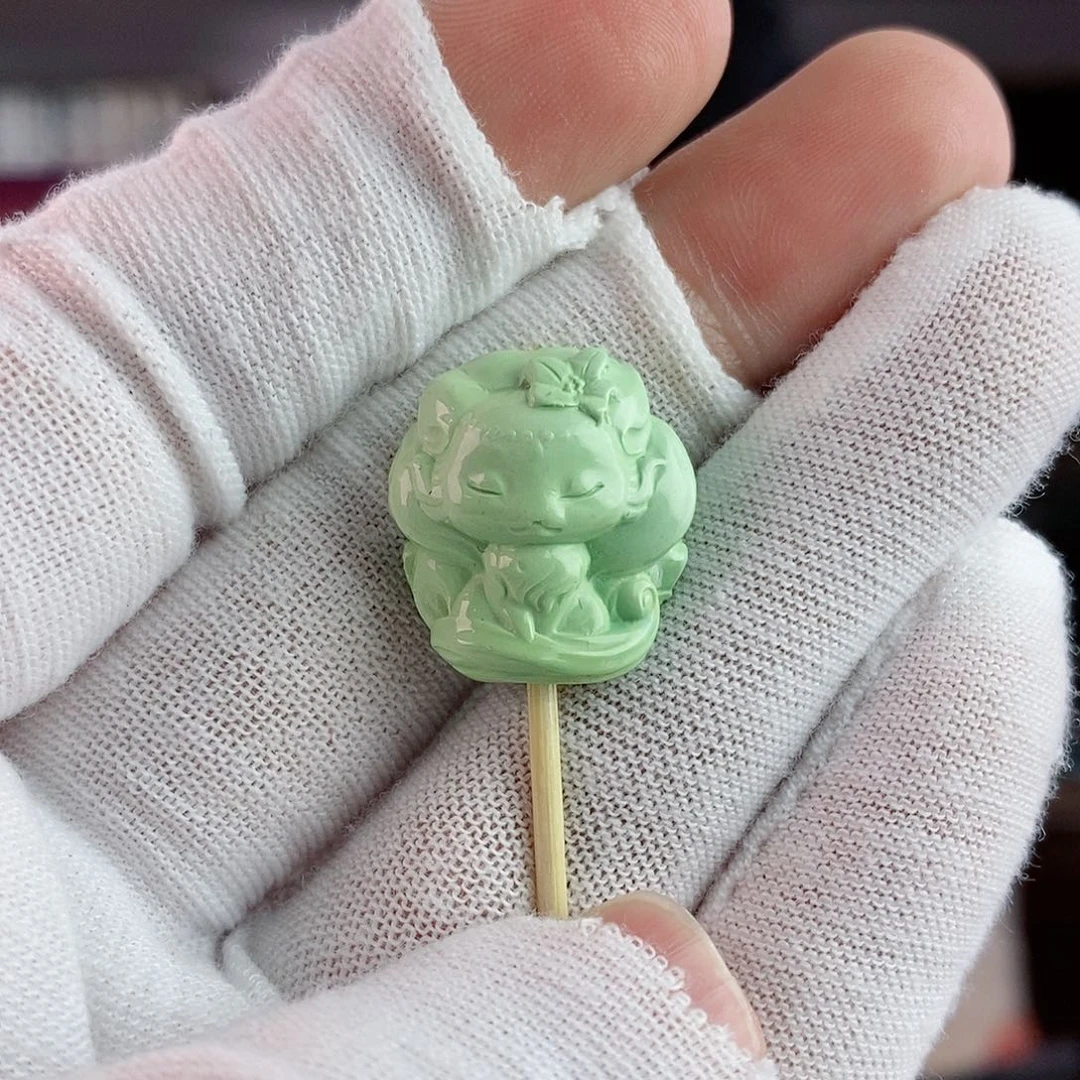 绿松石珠宝奇石未镶嵌柴**猫