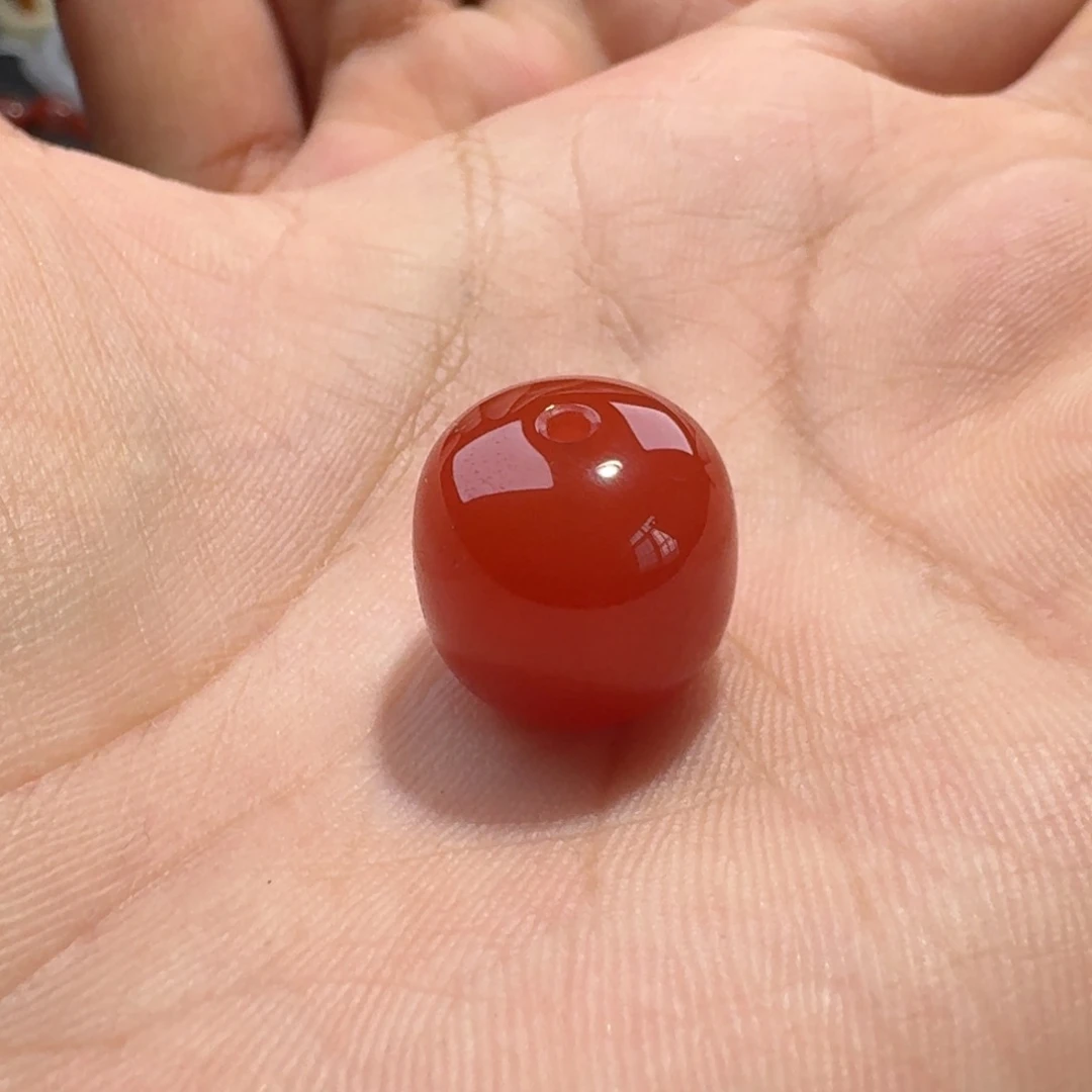 杨***棣南红玛瑙未镶嵌老型14.4*13.5