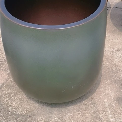 紫砂花盆口33高度40.5瑕疵