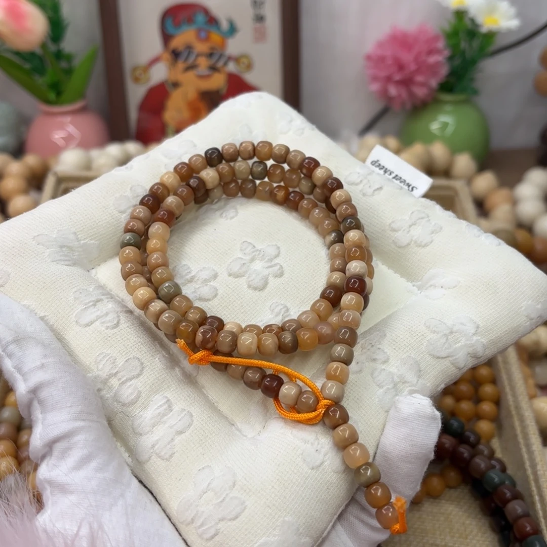 吊坠菩提根/象牙果7玉化龙脊念珠512