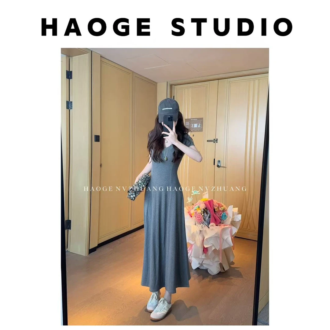 初·Chu●清甜一夏HGX5LYQ1838A连衣裙预法式长裙显瘦小众简版款