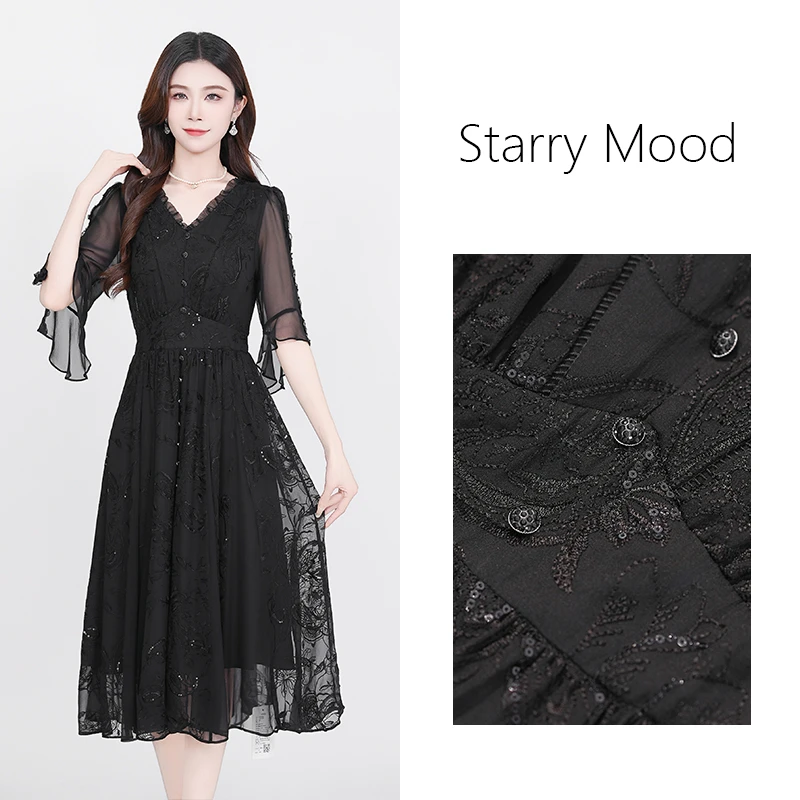 2025年早春穿搭新款裙子法式长袖洋气显瘦名媛气质女装连衣裙