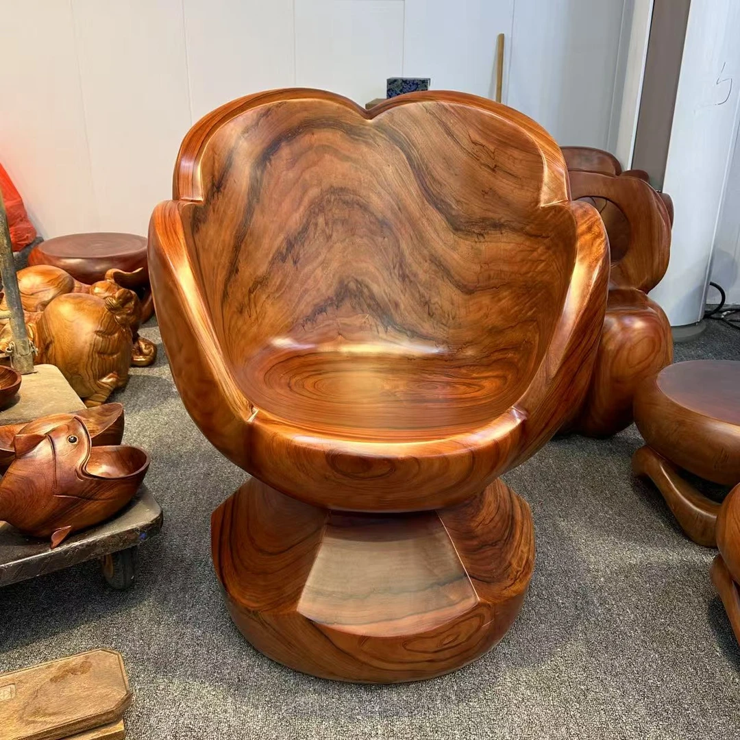 75*87*46尺寸香樟创意主人椅