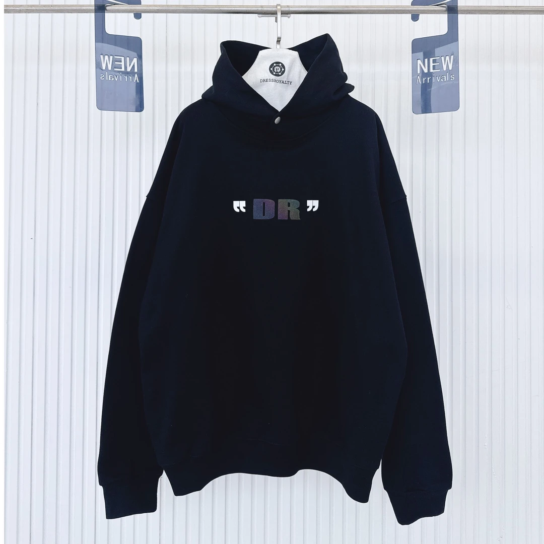 DRESS ROYALTY幻彩发泡刺客圆领卫衣男女同款宽松百搭上衣-D0345