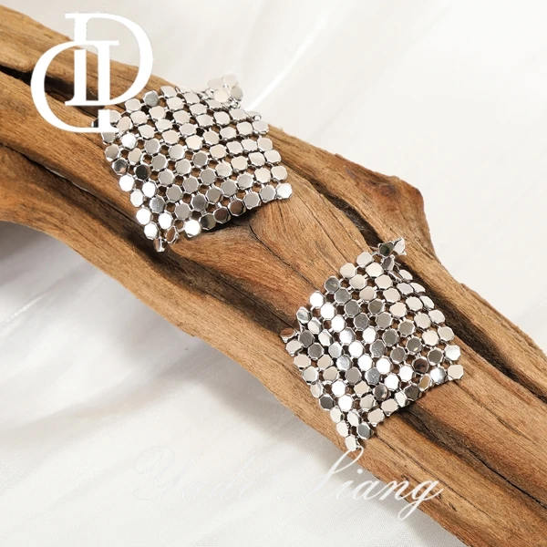 925银耳饰 梁雅帝新品【魔术师几何菱形流苏】气质时尚百搭纯银耳饰