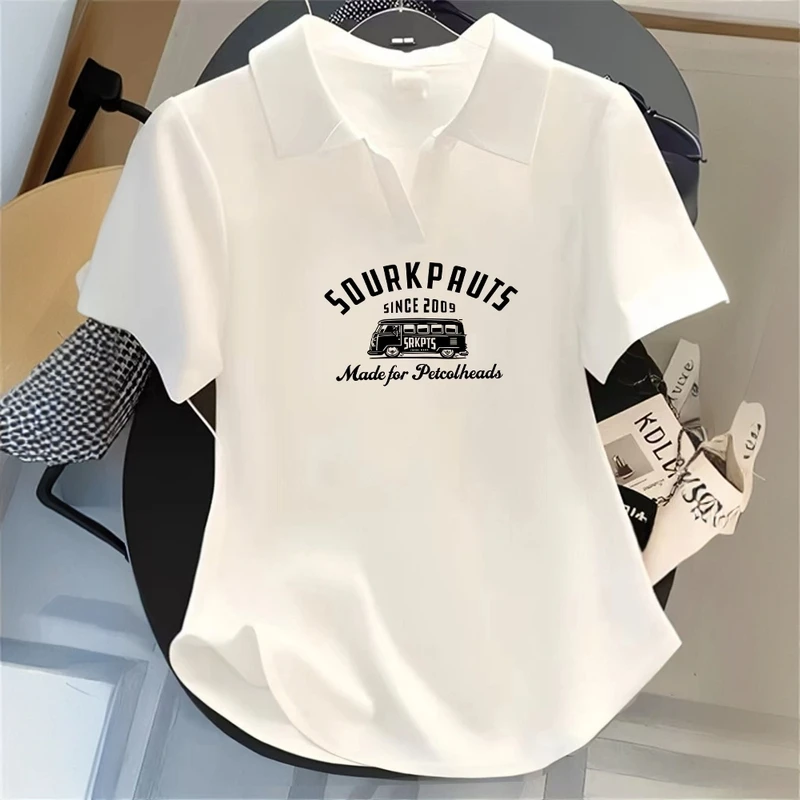 弧形下摆设计T恤2025夏季新款显瘦减龄百搭上衣宽松休闲ins风短袖