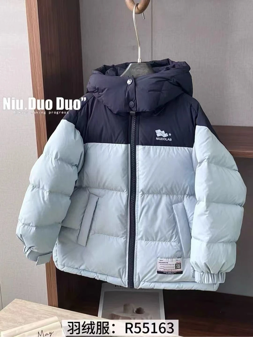 儿童羽绒服2025新款中大童男女童冬季新款加厚白鸭绒外套潮
