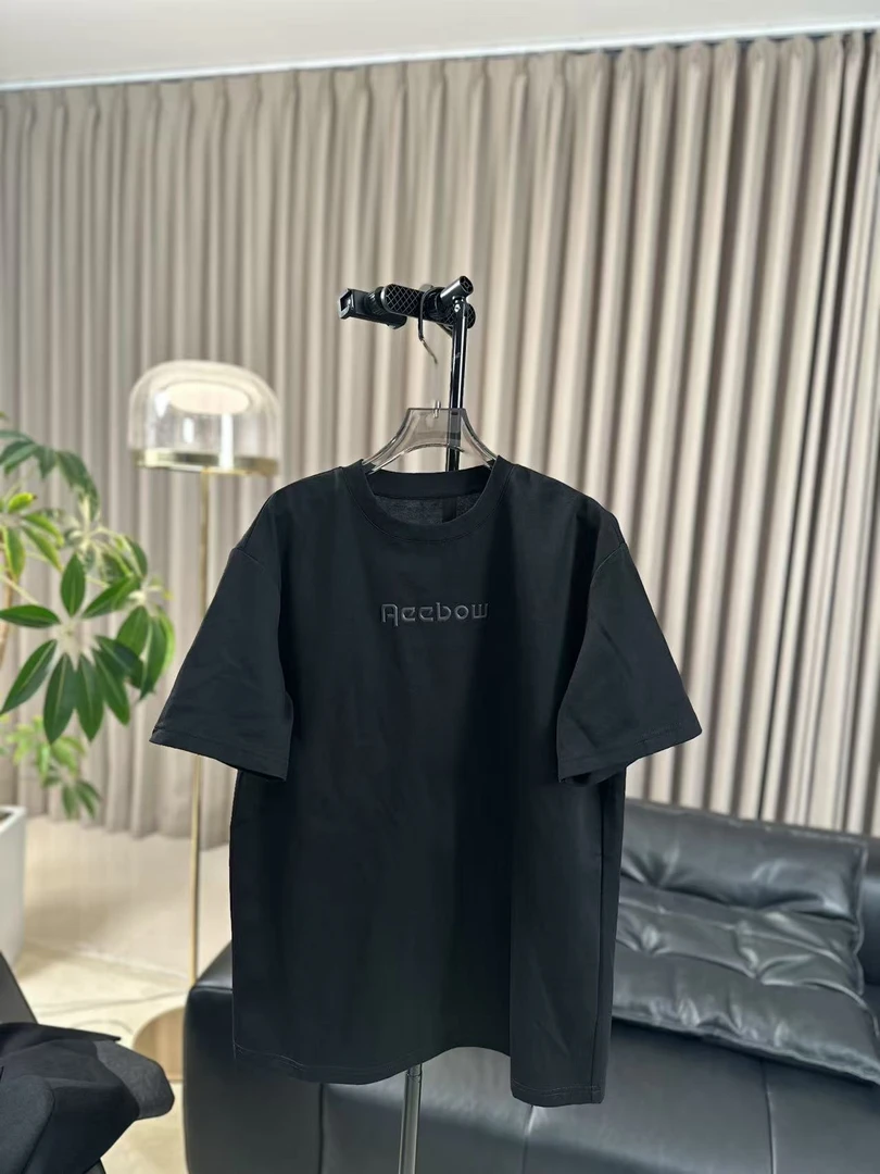 【柳青女装】2025春季新款净版字母钢印T恤