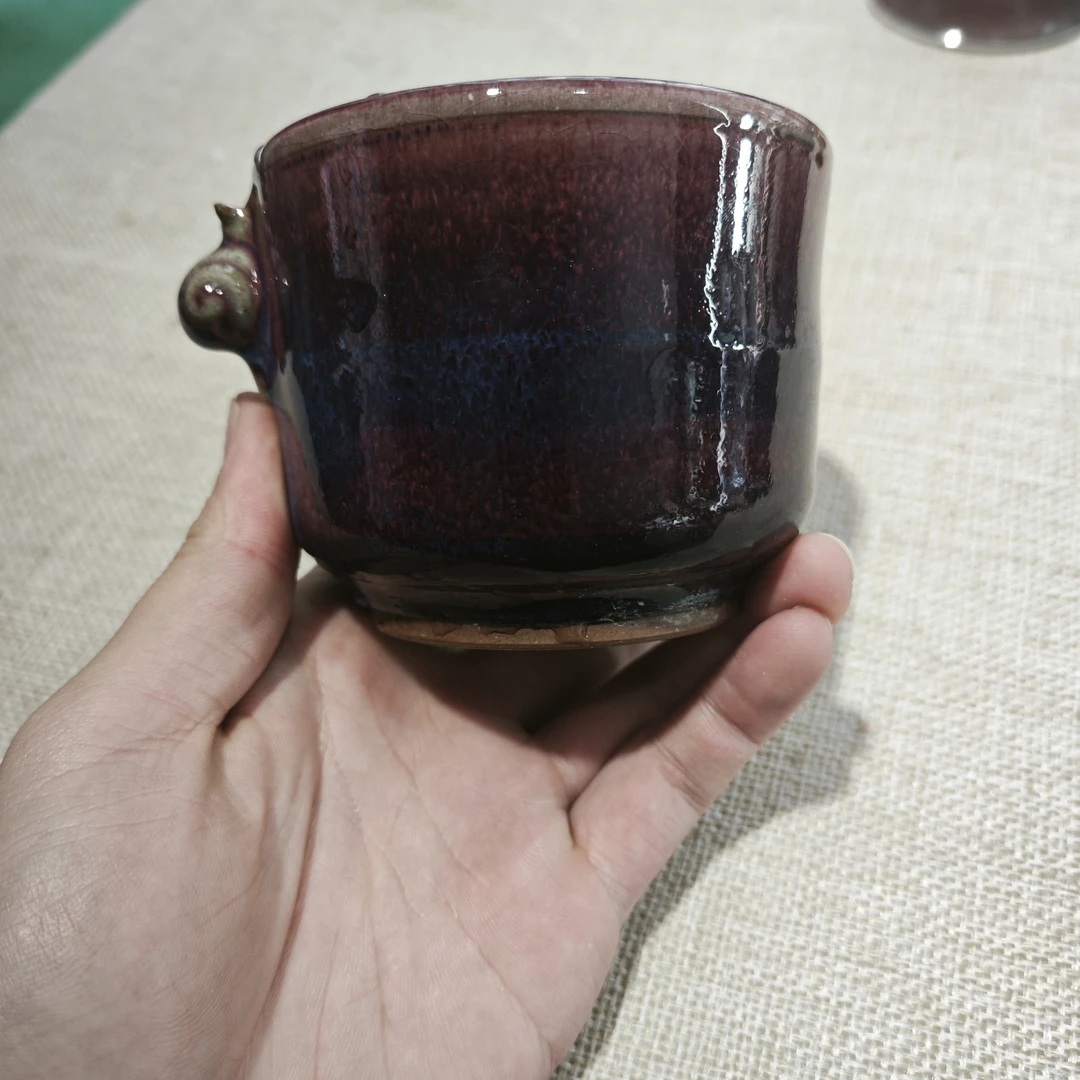 手工制作钧瓷杯子