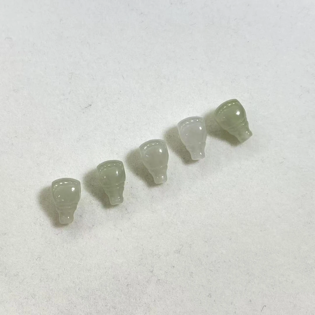 【小宝珠宝】3  T82015-和田玉三通配件-多样性发一件-13x7x7mm