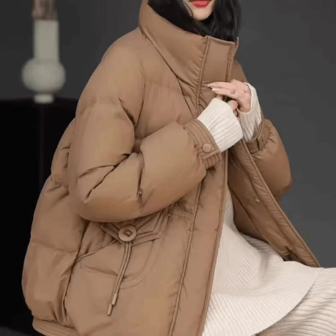 YYGMTML妈妈装中老年短款厚款白鸭绒羽绒服