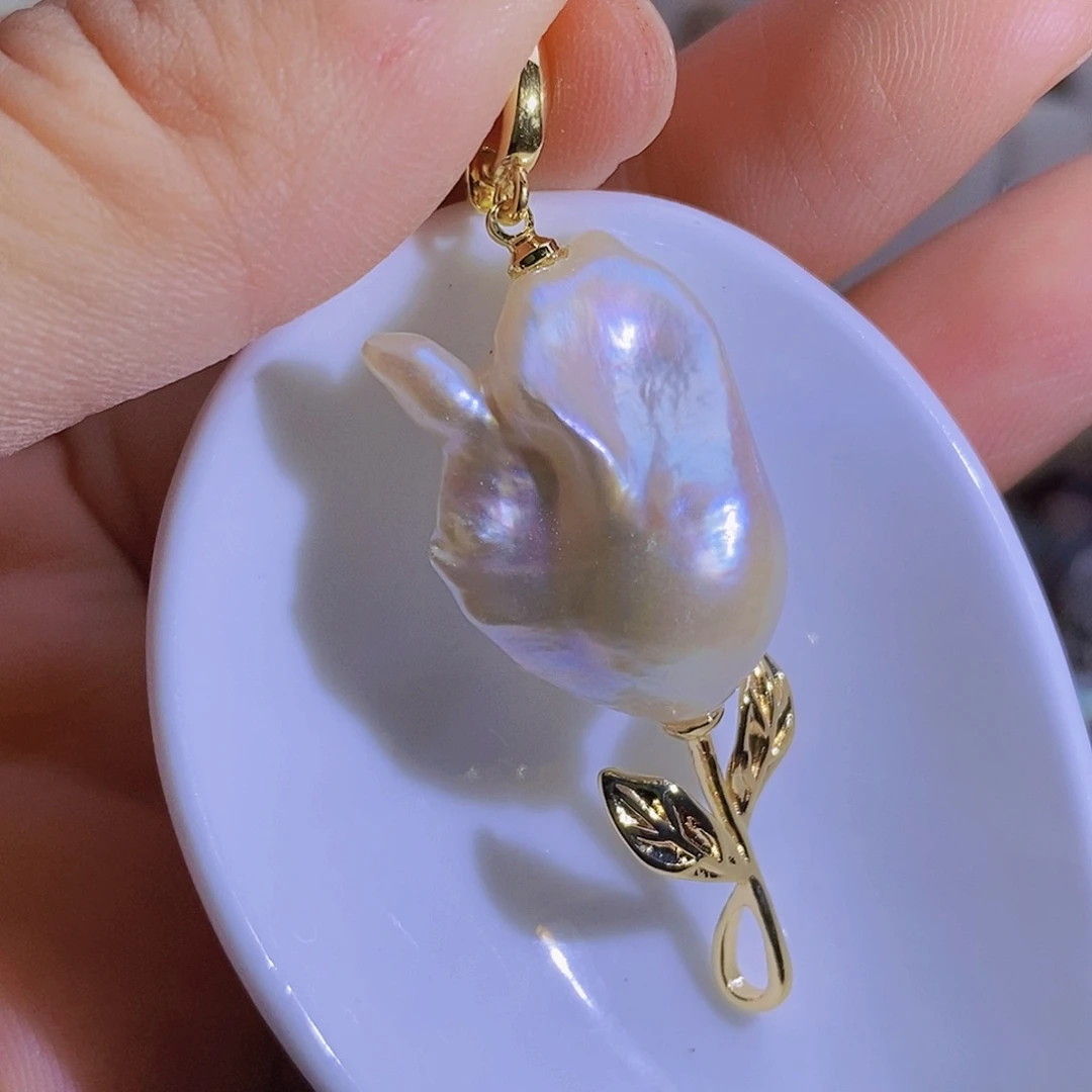 合金天然淡水珍珠（微瑕）淡水珍珠