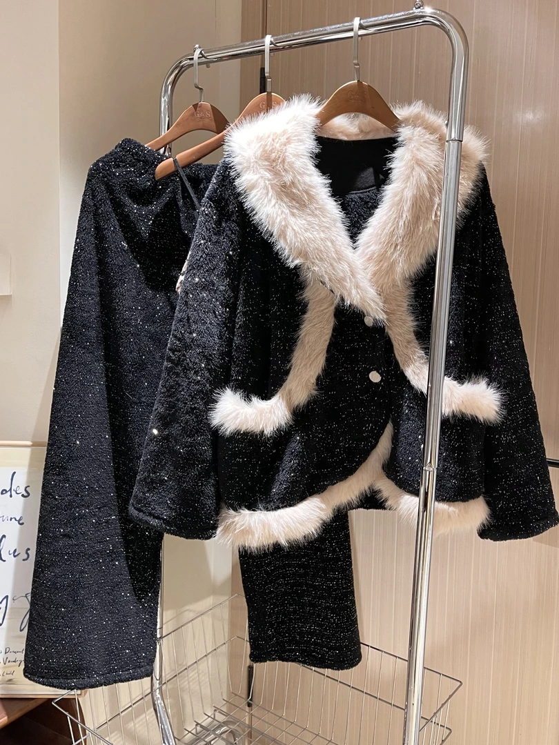 【DMXJ大梦想家】纯欲豹纹气质睡衣女冬季款开衫珊瑚绒家居服三件套