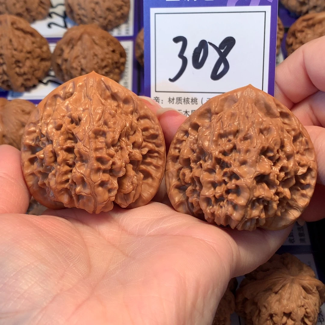 文玩核桃把件308官帽5.3