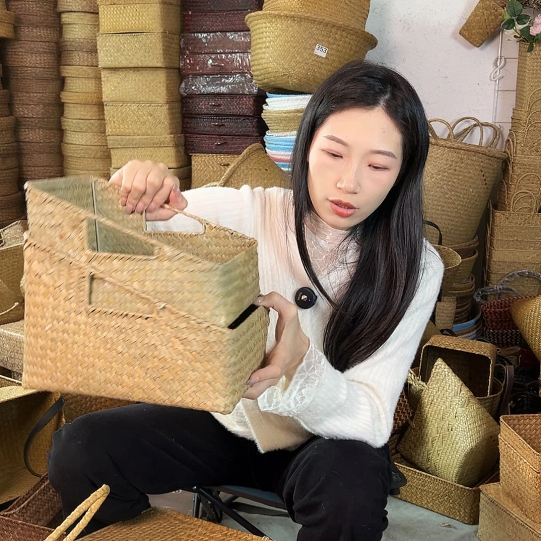 草编草编包/草编收纳盒微瑕疵