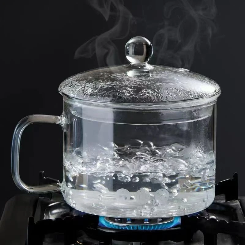 盖子可搭字母大杯1000毫升 直径15厘米高硼硅玻璃大茶缸 多功能碗