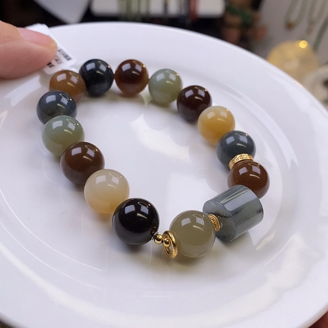 和田玉未镶嵌手链