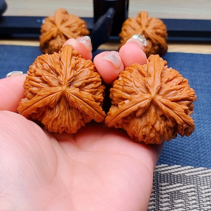 涛***涛吊坠文玩核桃白狮子