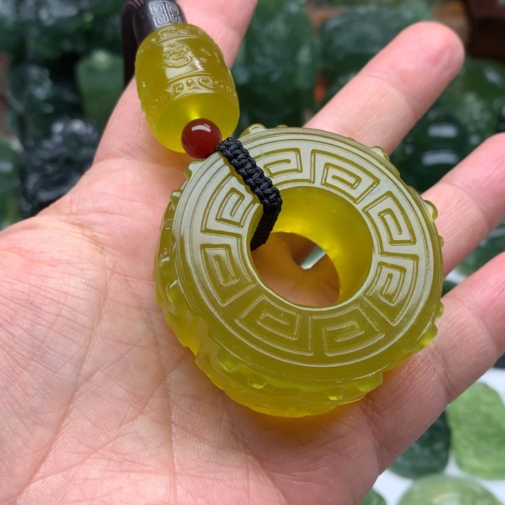 蛇纹石玉颈饰未镶嵌宁***ᝰ