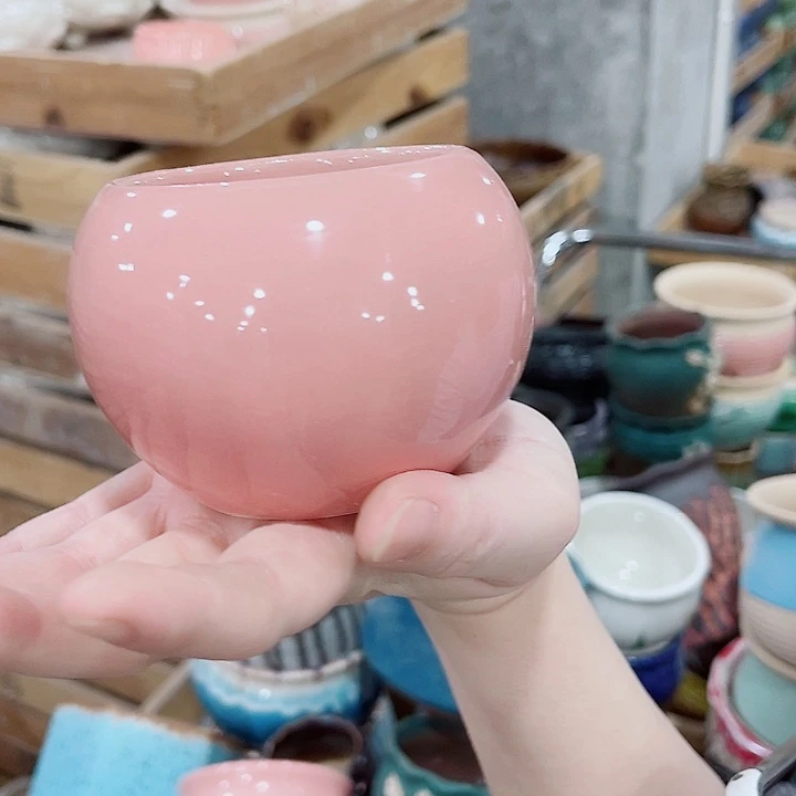 有孔，凑10元包邮陶瓷花盆发货！