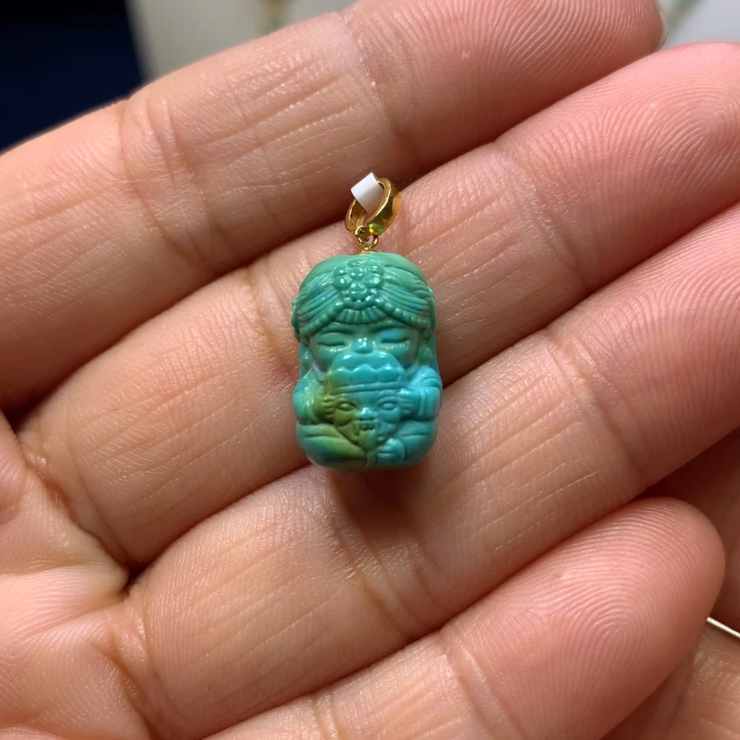 绿松石18K金镶嵌扎基拉姆