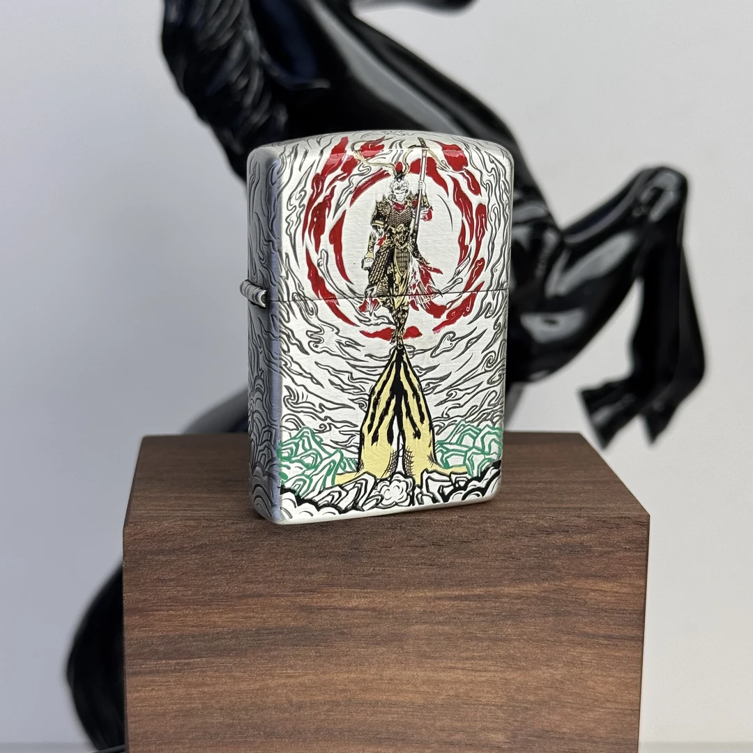 ZIPPO打火机 珐琅彩大圣归来 168盔甲煤油打火机 DYJ1