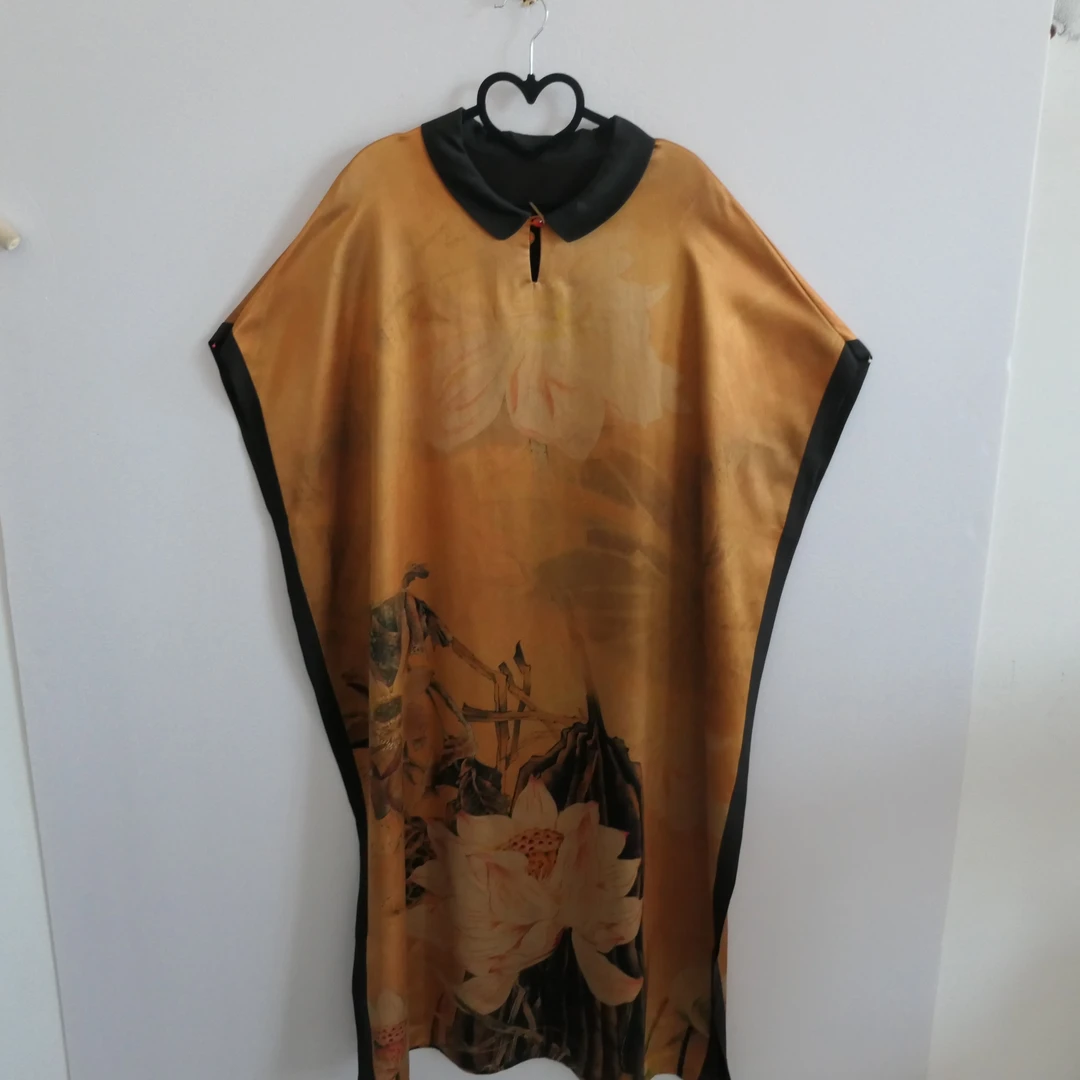 LG-19香云纱荷塘月色连衣裙