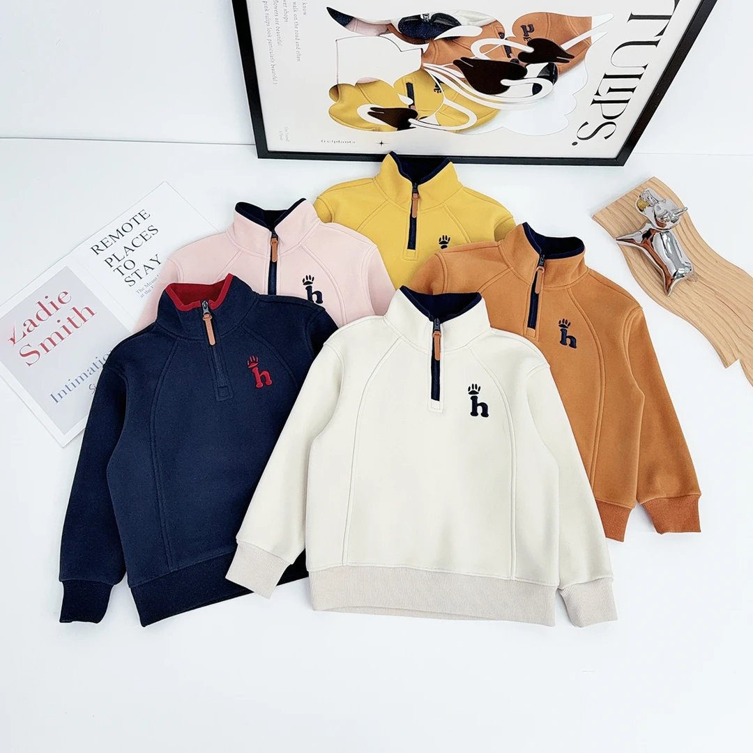 儿童卫衣加绒款长袖2025新款秋冬装男童 DF25165 悠悠童话童装