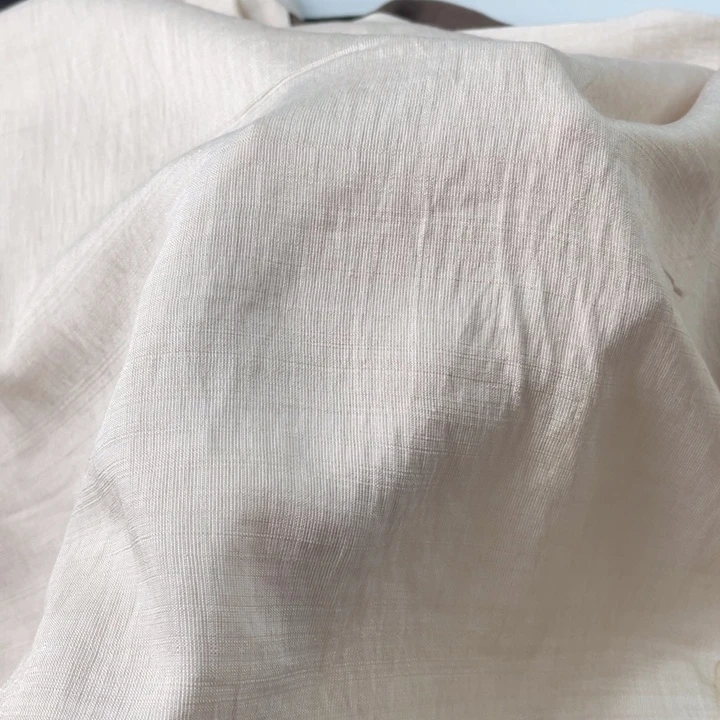 天丝（莱赛尔纤维）杏色苎麻2米