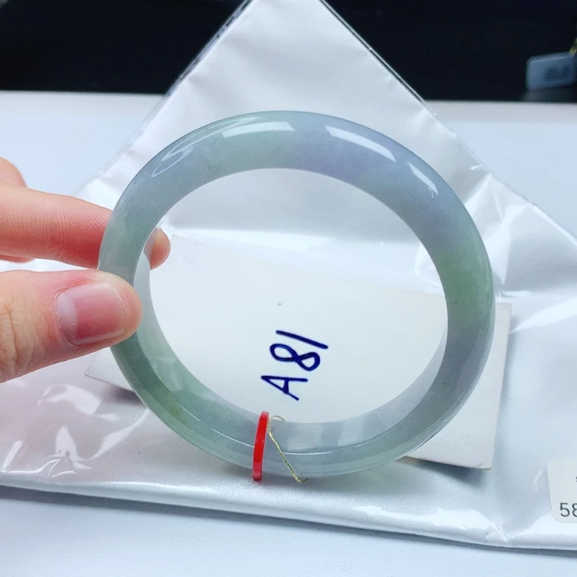 【闪购商品】翡翠手镯未镶嵌天然缅甸a货手镯58+