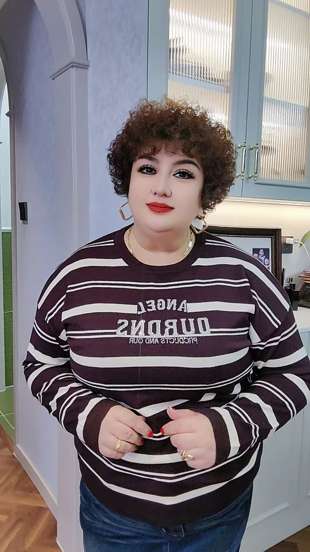 女士T恤高档时尚百搭圆领气质