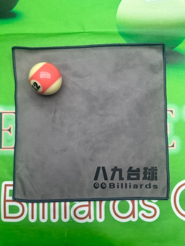 八九台球麂皮绒高级加厚擦杆擦球毛巾