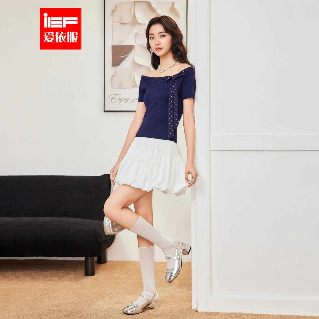 IEF/爱依服半身裙2025夏季新款法式甜美减龄少女风通勤百搭摆裙
