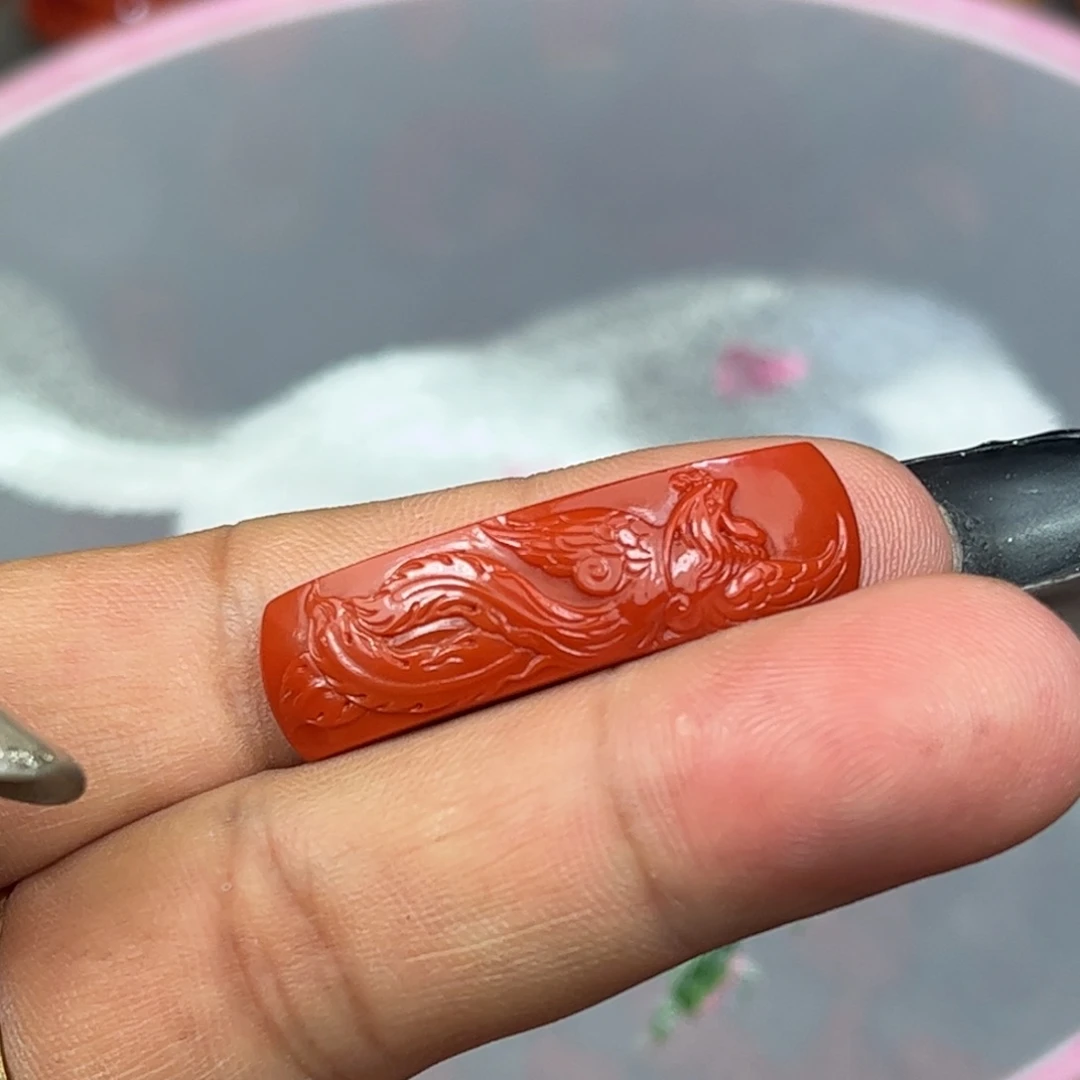 南红玛瑙未镶嵌手牌