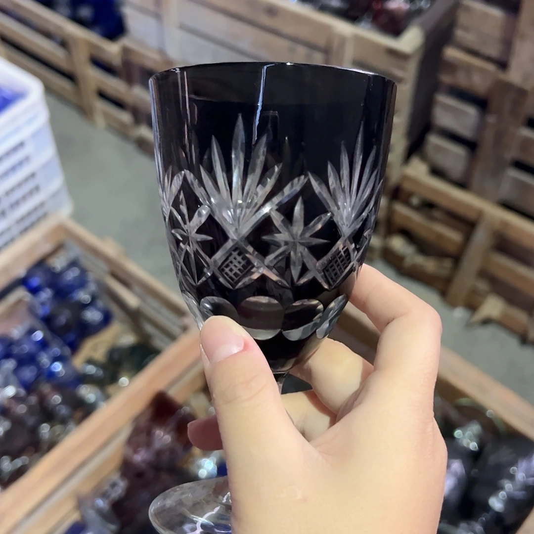 平底款水晶玻璃微瑕一个