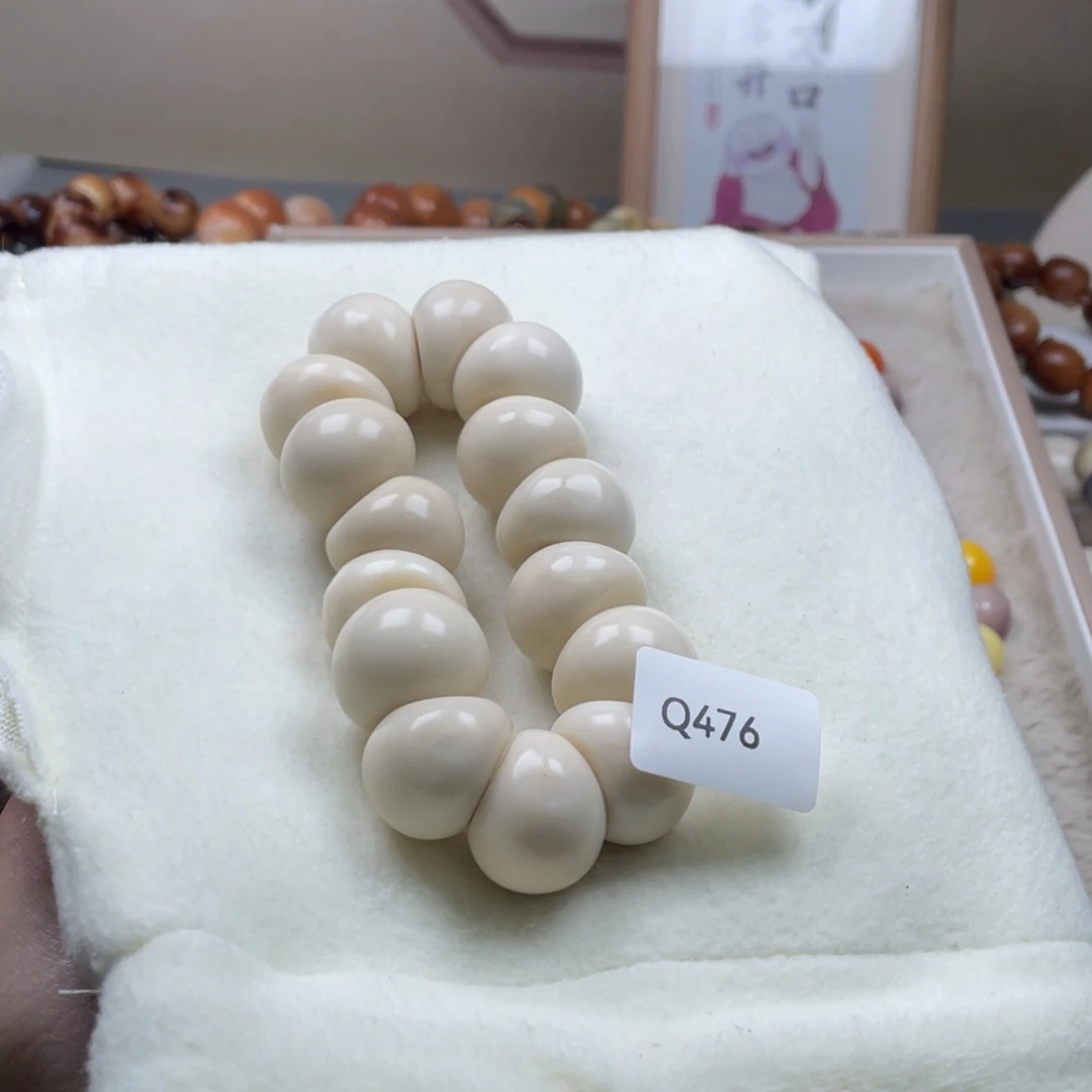 ᦦ***意吊坠菩提根/象牙果Q476牙果蒜瓣22mm一串通货