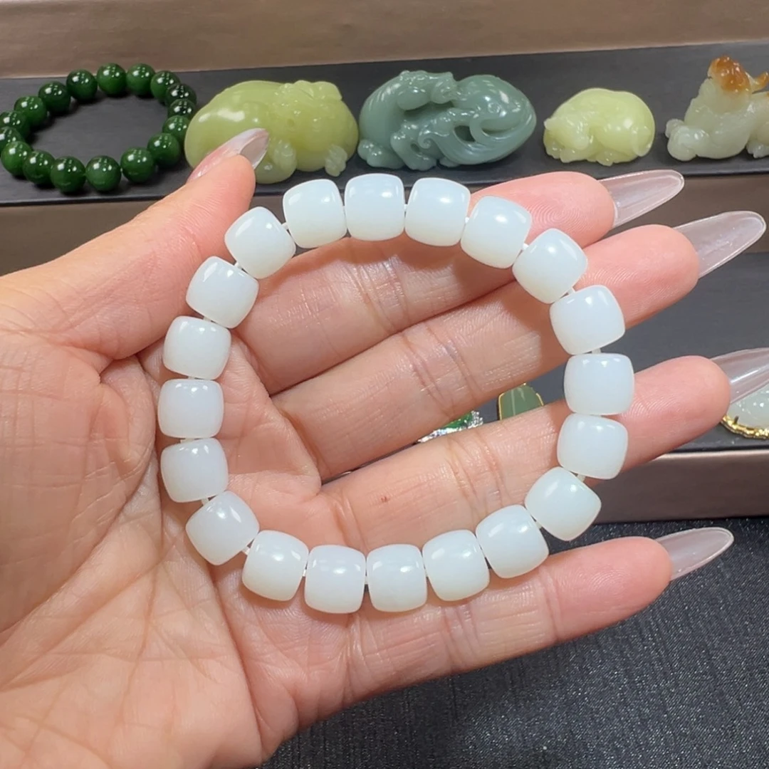 和田玉未镶嵌手链