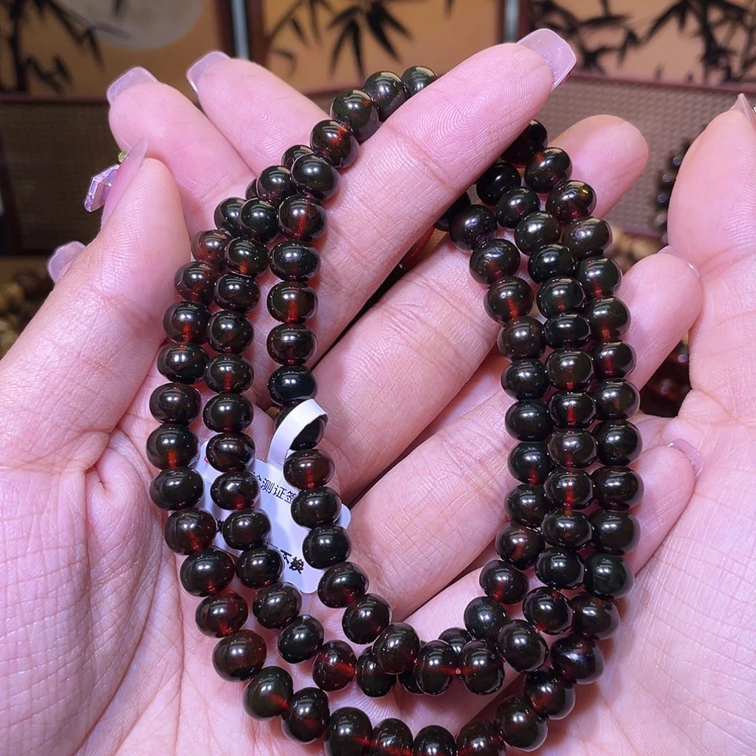 琥珀未镶嵌裸石抚顺琥珀7+绿毛血