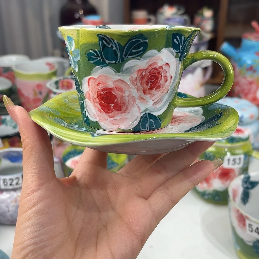 景德镇手绘高温釉下彩陶瓷茶具
