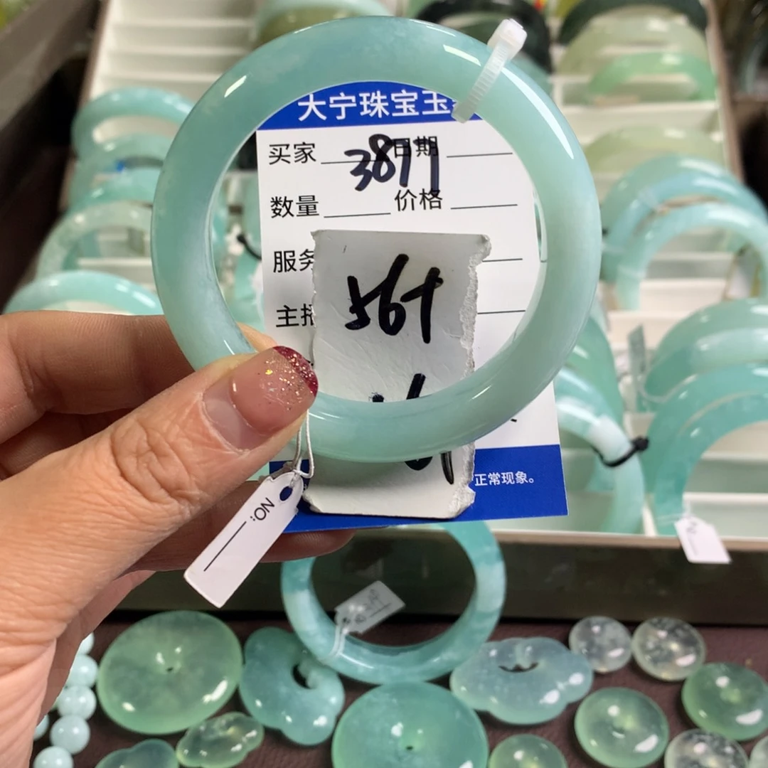 蛇纹石玉手镯未镶嵌3877