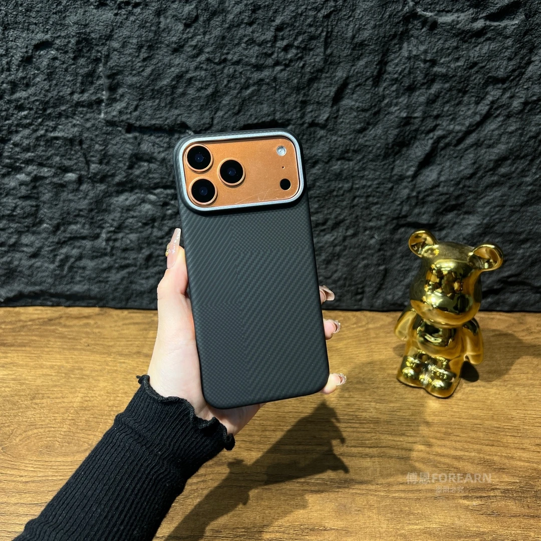 适用于iPhone苹果17promax手机壳磁吸17pro保护套17超薄凯夫拉纹