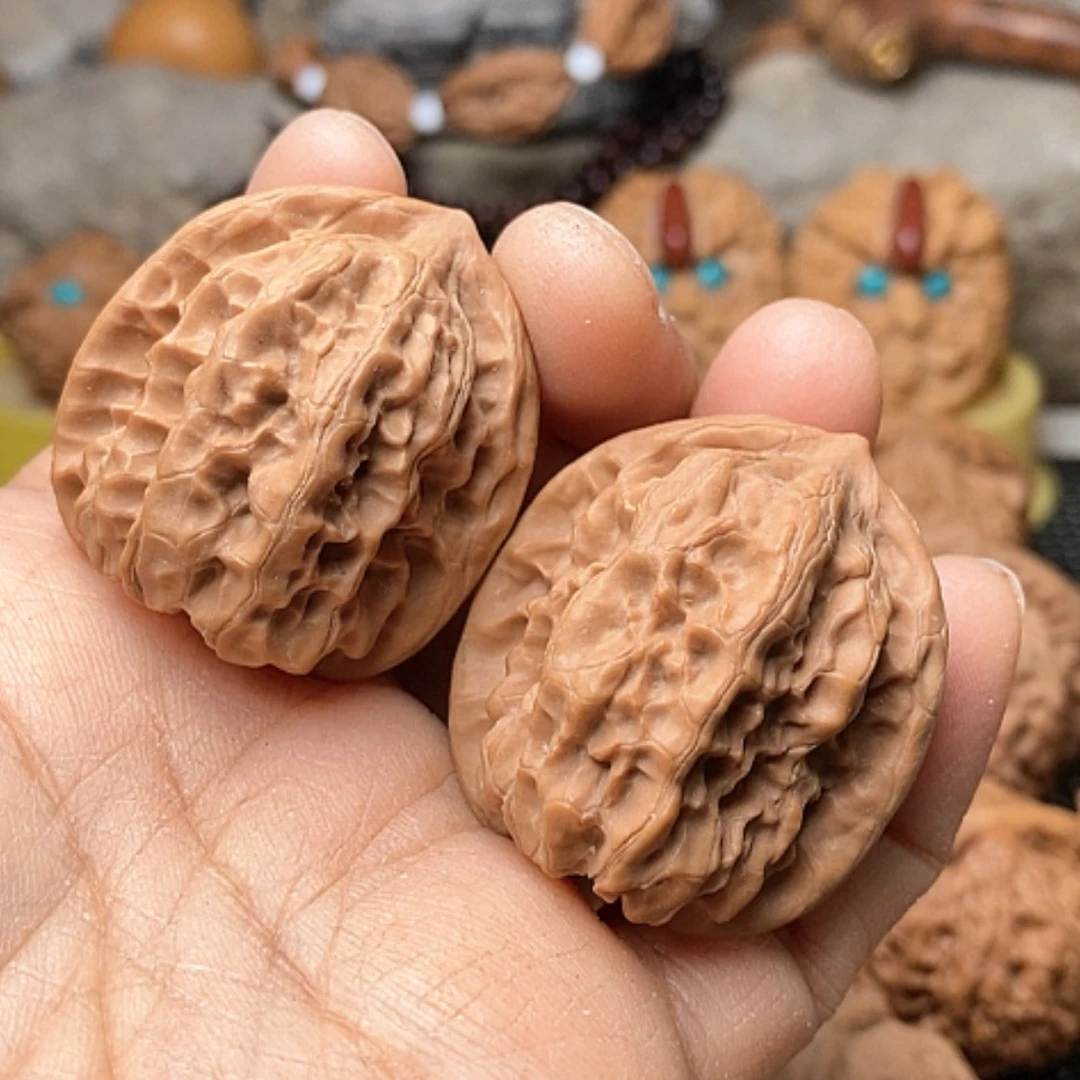 【闪购商品】文玩核桃把件野生磐石全品35