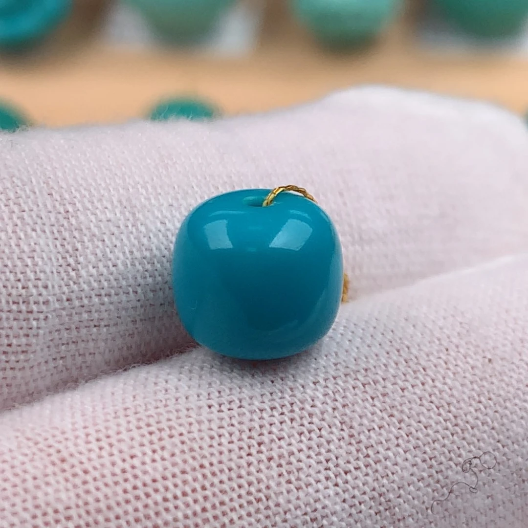 盘***杆绿松石未镶嵌配饰