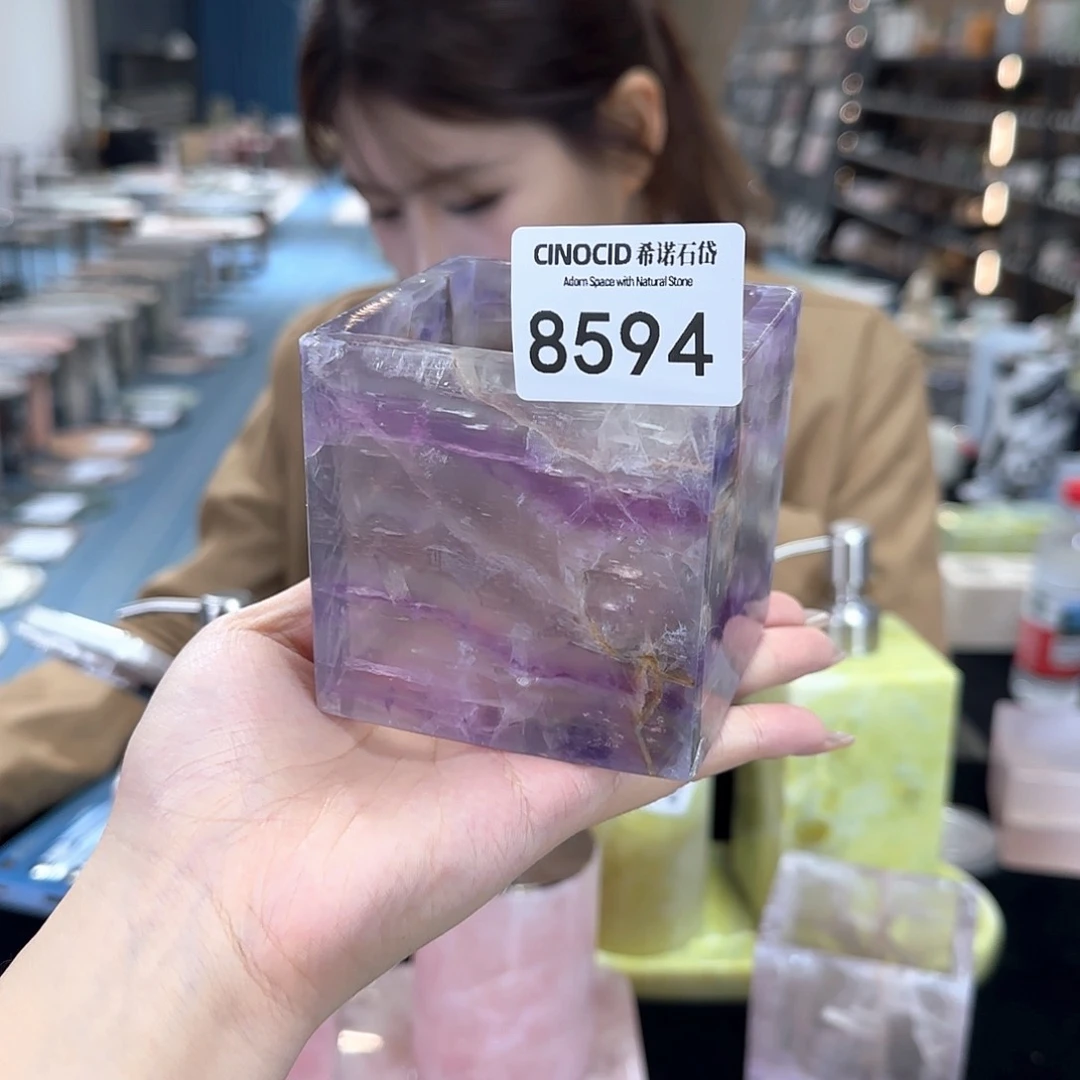 8594紫莹石空杯新品