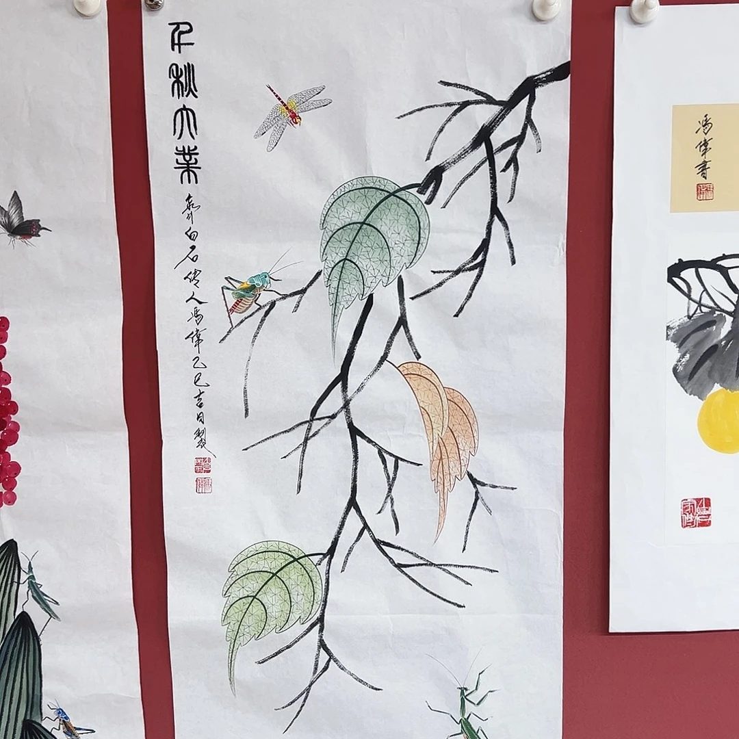 国画冯伟亲笔手绘作品慧