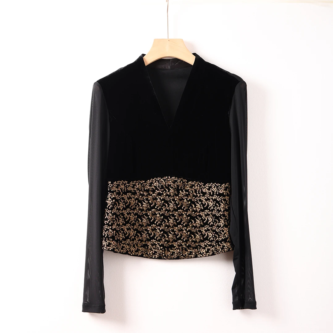 【澜亭絮絮】桑蚕丝真丝丝绒刺绣长衣X12385清仓