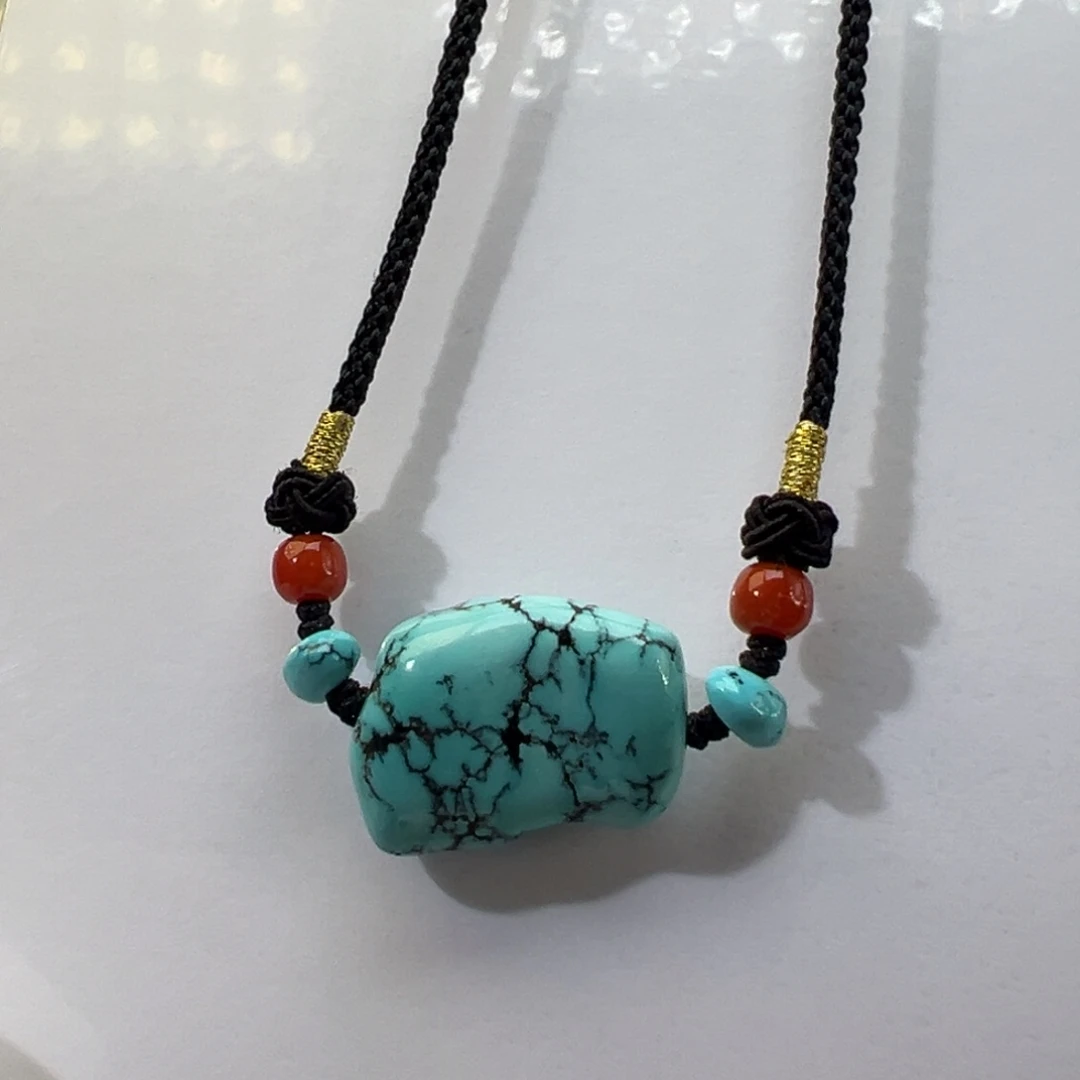 绿松石未镶嵌挂件