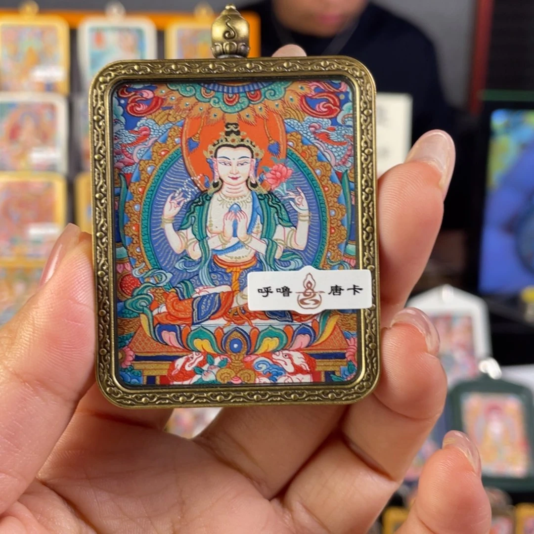 核****吊坠小可呼噜热贡手绘